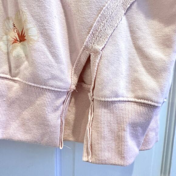 Vinyl Icons Pink Graphic Sweatshirt | Bora Bora Tahiti Print | Size L | NEW - Picture 4 of 6